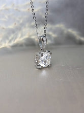 Load image into Gallery viewer, 2.00ct Cushion Cut Moissanite Diamond Inspired Design Necklace
