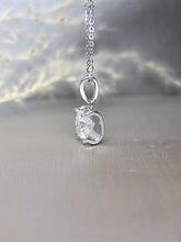 Load image into Gallery viewer, 2.00ct Cushion Cut Moissanite Diamond Inspired Design Necklace
