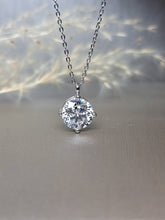 Load image into Gallery viewer, 3.00ct Round Brilliant Cut Intersectional 4-Prong Classic Moissanite Diamond Necklace
