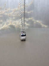Load image into Gallery viewer, 2.00ct Round Brilliant Cut Bezel Moissanite Diamond Necklace
