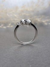 Load image into Gallery viewer, Trinity Round Brilliant Cut Moissanite Diamond Ring
