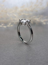 Load image into Gallery viewer, Trinity Round Brilliant Cut Moissanite Diamond Ring
