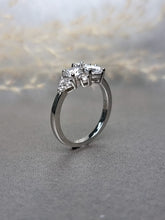 Load image into Gallery viewer, Trinity Round Brilliant Cut Moissanite Diamond Ring
