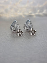 Load image into Gallery viewer, 1.00/Ea Pear Shape Cutting Halo Moissanite Diamond Earring
