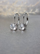 Load image into Gallery viewer, 1.00ct/Ea Round Brilliant Cut Moissanite Diamond Level Back Earring
