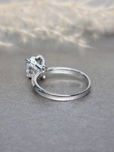 Load image into Gallery viewer, 1.00ct Round Brilliant Cut Moissanite Diamond With Hidden Halo Stone Ring
