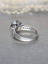 Load image into Gallery viewer, 2.00ct Round Brilliant Cut Halo Moissanite Diamond With Broad Band Ring
