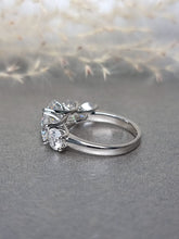 Load image into Gallery viewer, 5.00ct Round Brilliant Cut Grand Half Eternity Moissanite Diamond Ring
