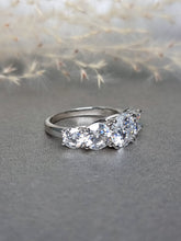 Load image into Gallery viewer, 5.00ct Round Brilliant Cut Grand Half Eternity Moissanite Diamond Ring
