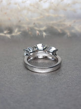 Load image into Gallery viewer, 4.00ct Round Brilliant Cut Trilogy Moissanite Diamond Ring

