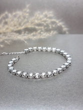 Load image into Gallery viewer, 8.40ct- Inspired Design C Tennis Bracelet(0.30ct x 28pcs) Round Brilliant Cut Moissanite Diamond
