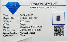 Load image into Gallery viewer, Natural Purple Spinel
