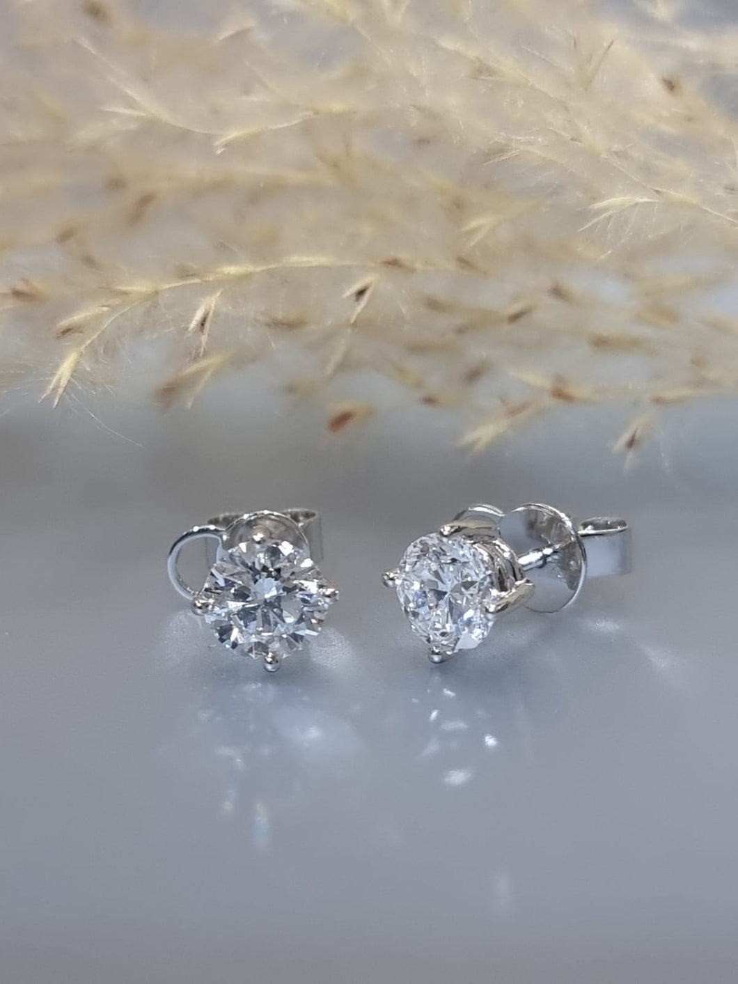 Super Flash Deal 2.02ct-2.38ct Lab Grown Diamond 10k White Gold Ear Studs