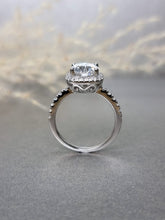 Load image into Gallery viewer, 2.00ct Round Brilliant Cut Moissanite Diamond Halo Ring
