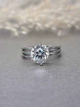 Load image into Gallery viewer, 2.00ct Round Brilliant Cut Moissanite Diamond Ring
