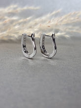 Load image into Gallery viewer, Moissanite Diamond Classic Eternal Channel Loop Earrings
