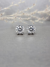 Load image into Gallery viewer, 2.00ct/Ea Round Brilliant Cut Moissanite Diamond Classic 6 prongs Earring
