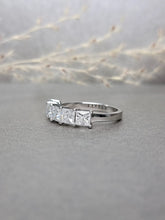 Load image into Gallery viewer, Half Eternity 0.40ct/Ea Princess Cut Moissanite Diamond Classic Ring
