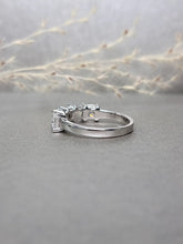 Load image into Gallery viewer, Half Eternity 0.40ct/Ea Princess Cut Moissanite Diamond Classic Ring

