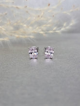 Load image into Gallery viewer, 1.00ct/Ea Oval Shape Vivid Pink Diamond Simulant Earring
