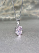 Load image into Gallery viewer, 2.00ct Oval Shape Vivid Pink Diamond Simulant Necklace
