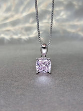 Load image into Gallery viewer, 2.00ct Cushion Cut Vivid Pink Diamond Simulant Necklace
